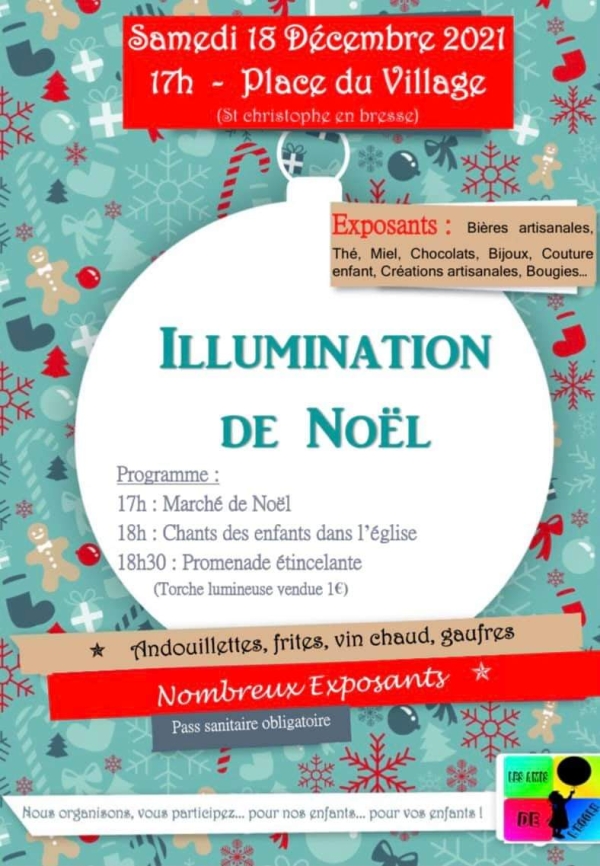 Marché de Noël ce samedi à Saint Christophe en Bresse