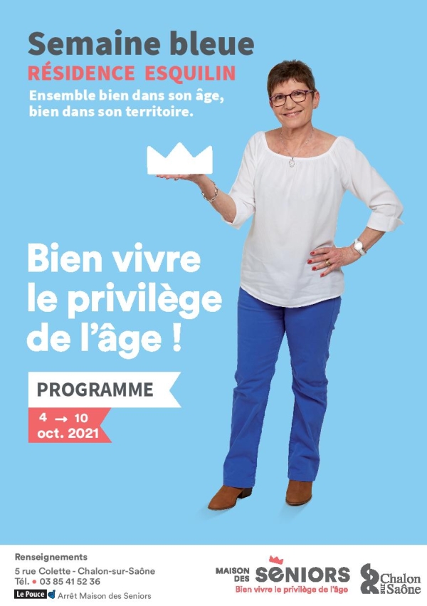 SEMAINE BLEUE - La Maison des Seniors de Chalon propose des animations du 4 au 8 octobre