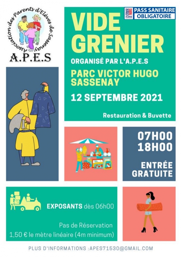 L'Association de parents d'élèves de Sassenay annonce son vide-greniers