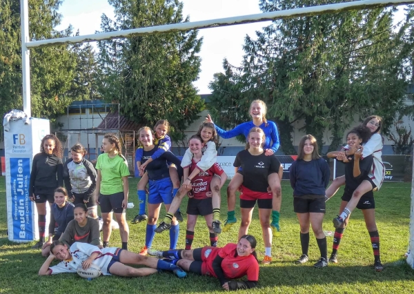 Joli TOP20 du rugby féminin U15 à Chalon sur Saône 