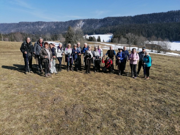 Première (et dernière) sortie raquettes de l’année à Bellefontaine  pour le Centre Socio-Culturel de Saint-Marcel