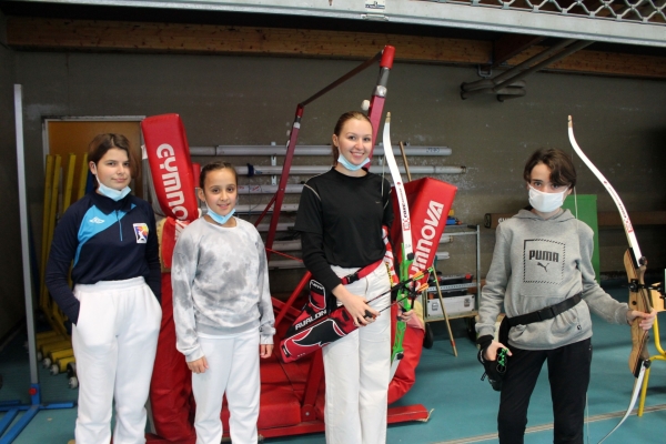 Premier tournoi pour quatre jeunes archers chalonnais