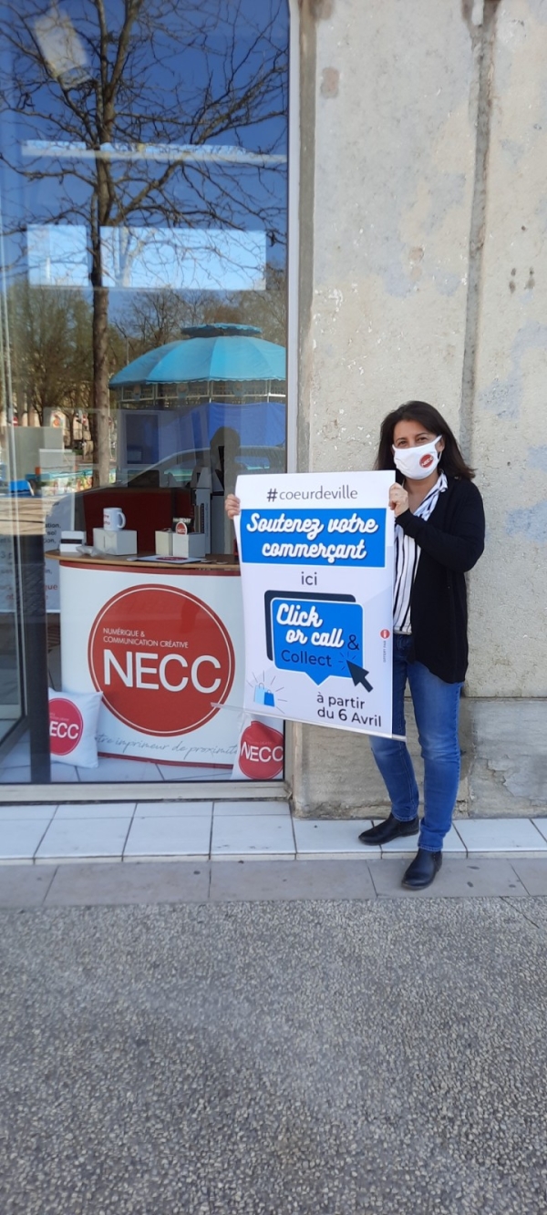 NECC affiche sa solidarité avec les commerçants chalonnais et fait cadeau de ses services 