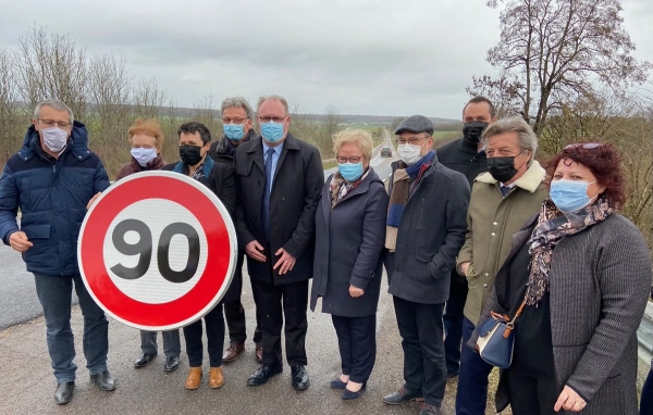 En Haute-Saône, le sénateur Joyandet milite pour le retour des 90 km/h sur les départementales 