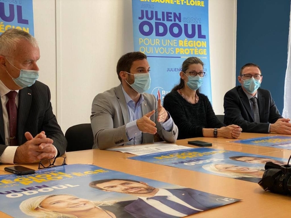 REGIONALES -  Julien Odoul a dévoilé 3 noms de la liste du Rassemblement Nationale en Saône-et-Loire