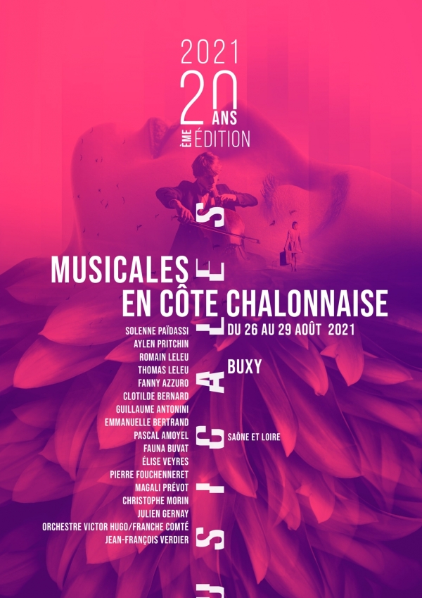 20ème édition festival Musicales en Côte Chalonnaise du 26 au 29 août 