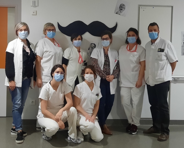 Movember, le service urologie-gynécologie de William Morey affiche les couleurs 