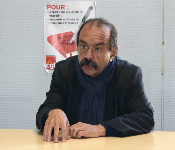 «Les questions sociales doivent rester en haut de la pile», insiste le secrétaire général de la CGT Philippe Martinez