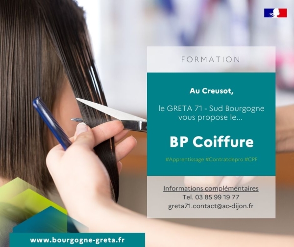 Obtenez votre BP coiffure avec le GRETA 71 - Sud Bourgogne