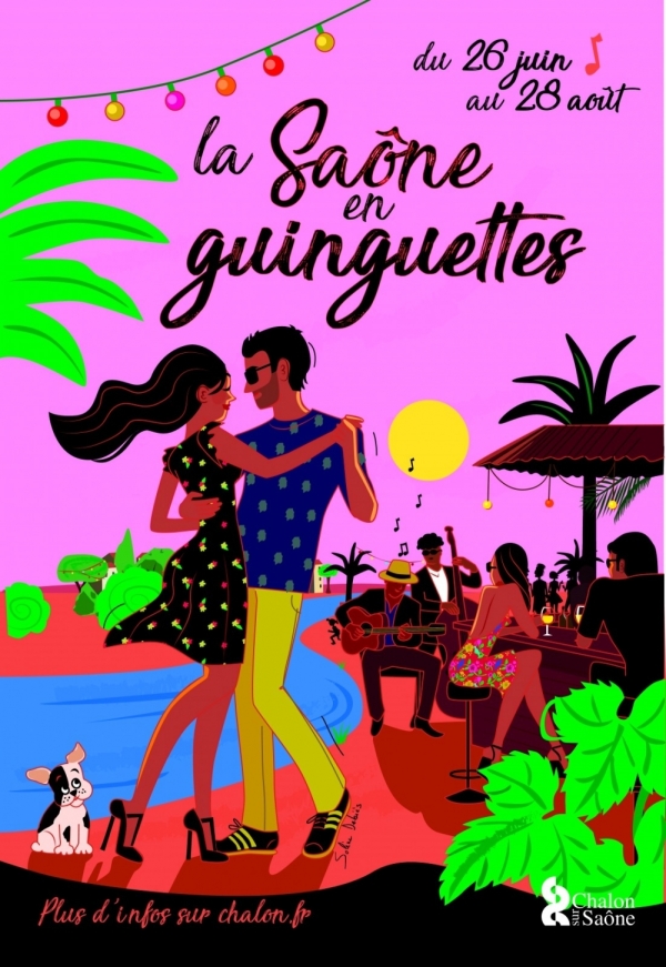 7e édition des guinguettes à Chalon - Une dernière semaine avec des activités nautiques
et des concerts au Bastion Sainte-Marie