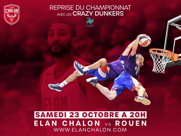 Les gagnants des places pour Elan Chalon / Rouen sont 