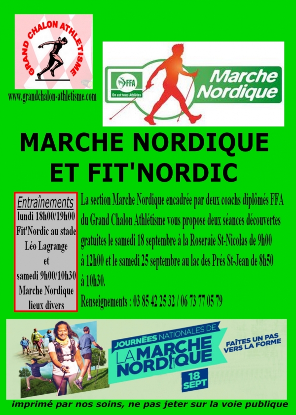 C'est le moment de partir à la découverte de la Marche Nordique sur le Grand Chalon