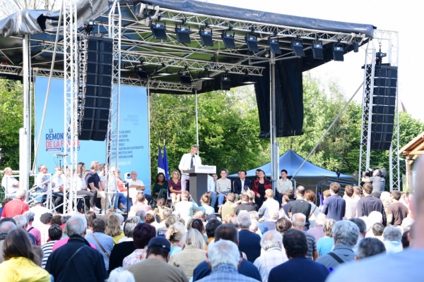 PRESIDENTIELLE 2022 - Arnaud Montebourg a ravivé la flamme de Frangy en Bresse 