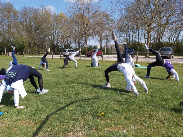 Les Rock Cheerleaders de Chalon sur Saône toujours fidèles à l'entraînement malgré le contexte sanitaire