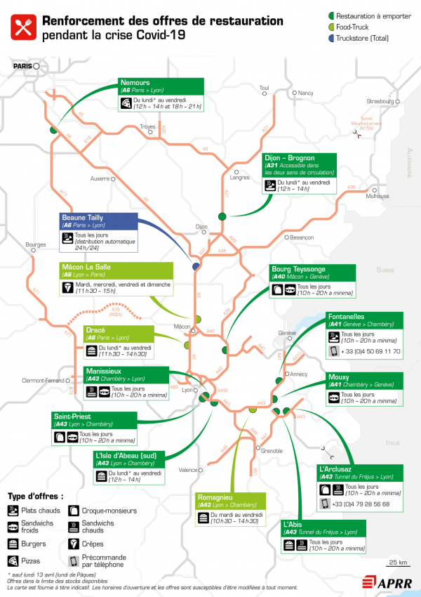 Renforcement des offres de restauration sur les réseaux APRR et AREA !