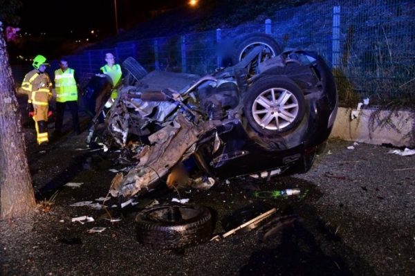 Un blessé grave dans une violente perte de contrôle