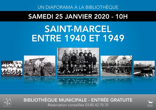 Premier diaporama en 2020 à la Bibliothèque : « Saint-Marcel entre 1940 et 1949 »