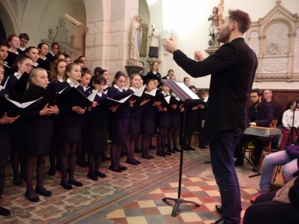 Le chœur de La Maîtrise Chalonnaise Saint-Charles a fait vibrer le cœur du public !