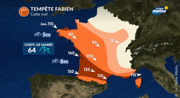 TEMPETE FABIEN - En Saône et Loire, les sapeurs pompiers bien sollicités ce dimanche matin