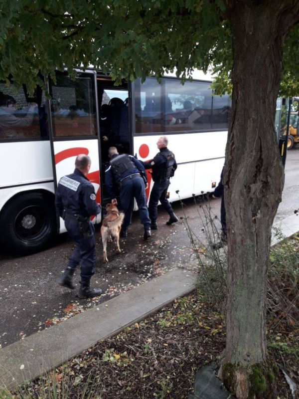 185 personnes contrôlées dans les bus  à Mercurey - 6 en possession de stupéfiants 