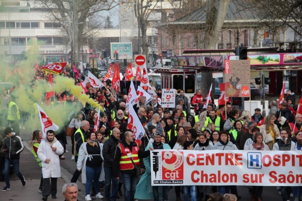 GREVE DU 17 DECEMBRE - La Préfecture annonce 6900 manifestants en Saône et Loire 