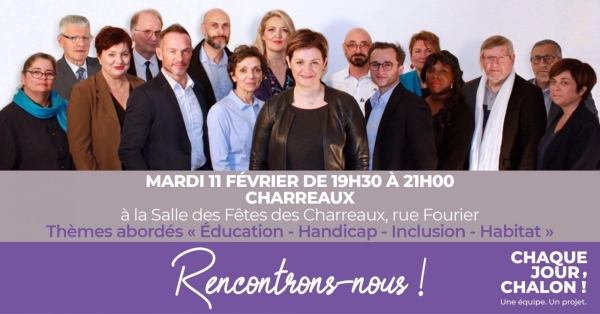 MUNICIPALES - Réunion publique annoncée pour Isabelle Dechaume et Chaque Jour Chalon 