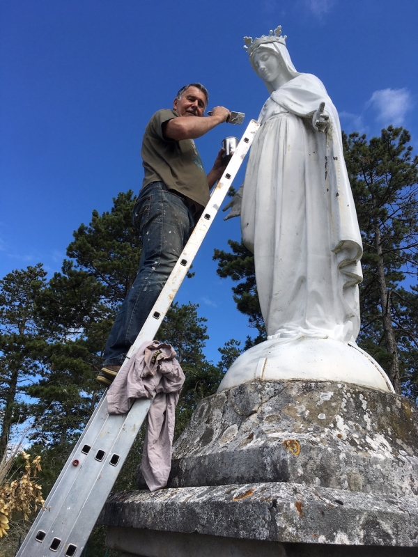 Blancheur retrouvée pour la Vierge des hauteurs de Mercurey 