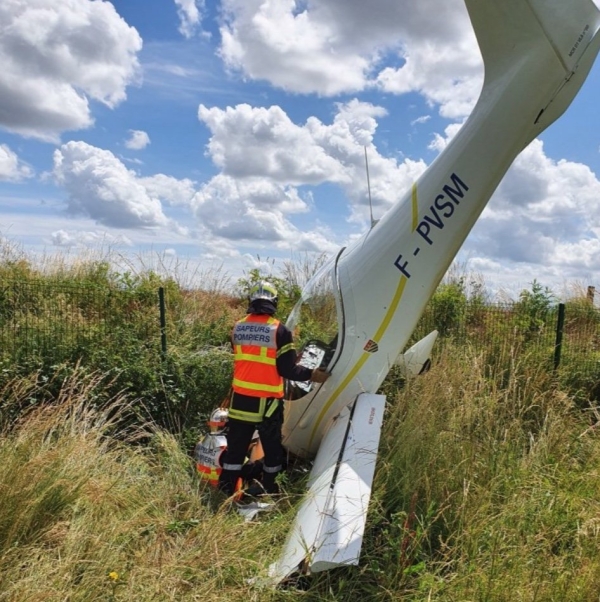 Coup de bol pour le pilote d'avion en Côte d'Or 