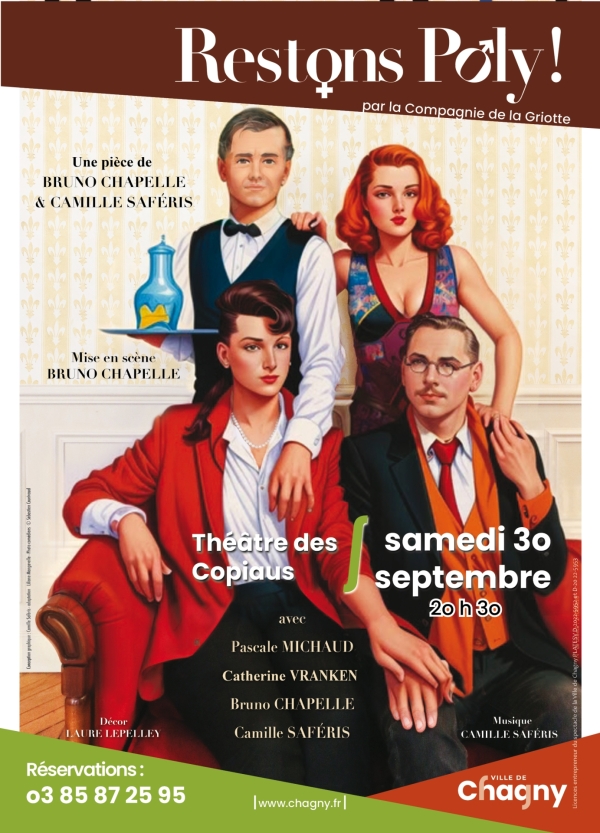   La Rentrée théâtrale de la Ville de Chagny... c'est samedi 3o septembre !!
