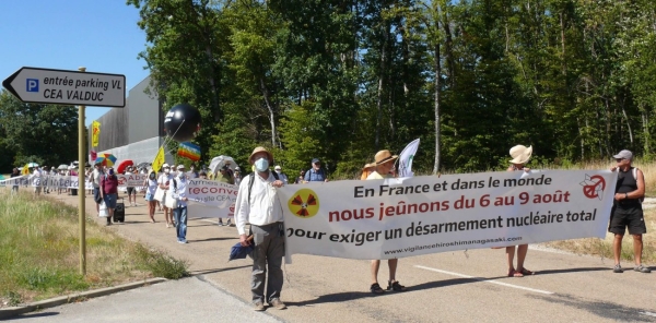 Malgré le coronavirus, le collectif Bourgogne Franche-Comté pour l’abolition des armes nucléaires n'a pas oublié Hiroshima et Nagasaki