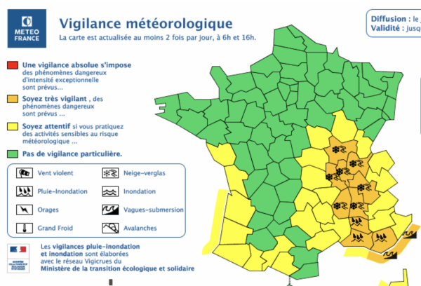 METEO SAONE ET LOIRE - L'Interdiction de circulation sur l'A6 pour les poids lourds levée