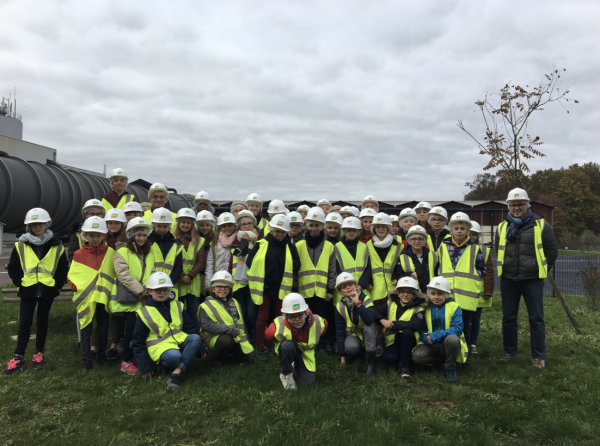 Visite de la SMET 71 par les classes de sixième du collège Les Trois Rivières de Verdun.