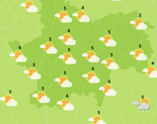 Retour de la pluie en Saône et Loire et remontée des températures 