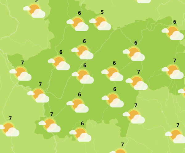 En Saône et Loire, les températures reviennent à des normales de saison pour cette fin de semaine 