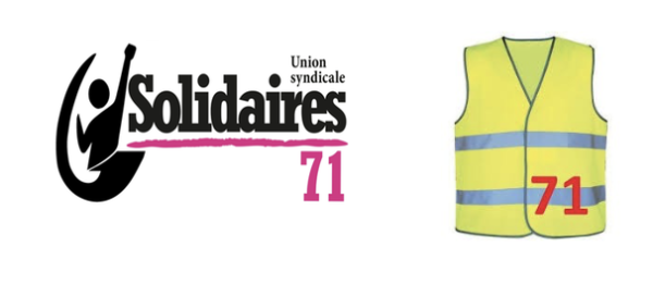 L'union syndicale Solidaires 71 et les Gilets jaunes dénoncent la débauche de moyens policiers pour intimider et faire à nouveau de la répression.