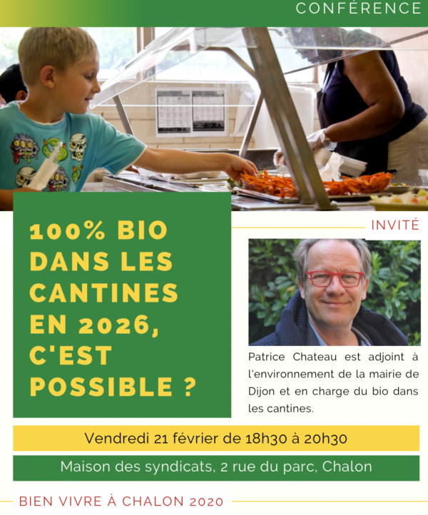 MUNICIPALES - 100 % bio dans les cantines en 2026, c'est possible 