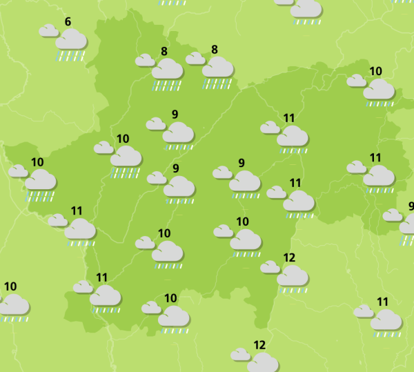 Une semaine partagée entre grisaille et averses en Saône et Loire 