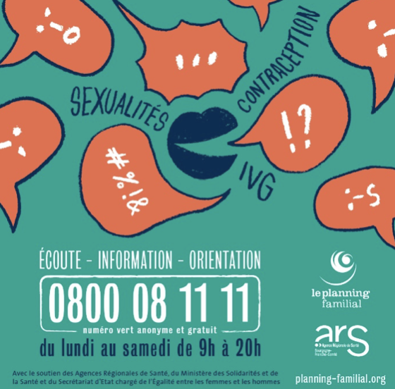 Continuité et renforcement du Numéro Vert  Sexualités Contraception IVG en Bourgogne-Franche-Comté pendant l’état d’urgence sanitaire 
