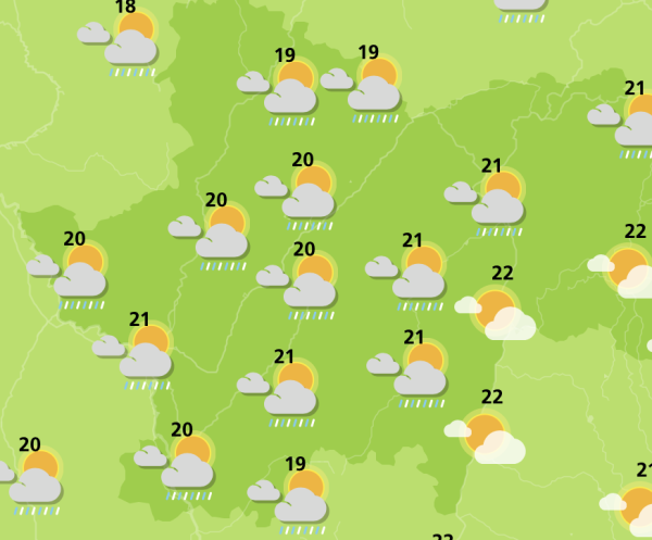 Averses orageuses annoncées en Saône et Loire