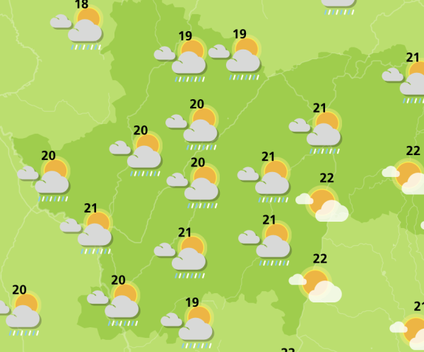 Averses orageuses annoncées en Saône et Loire 