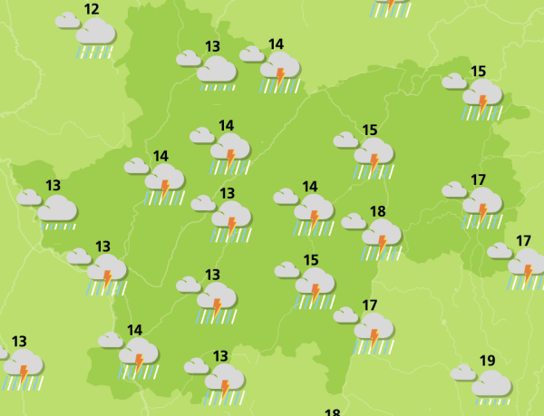 11°c de moins en 24h ce samedi en Saône et Loire 