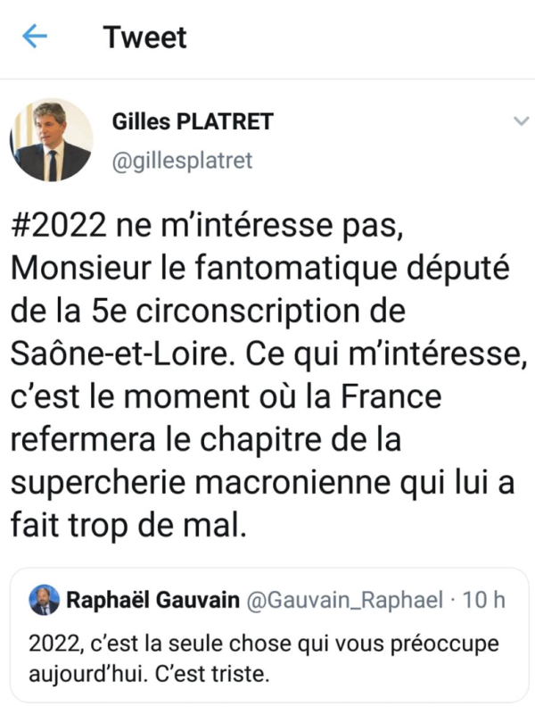 Ya de l'amour dans l'air entre le maire de Chalon sur Saône et le député de Saône et Loire ! 