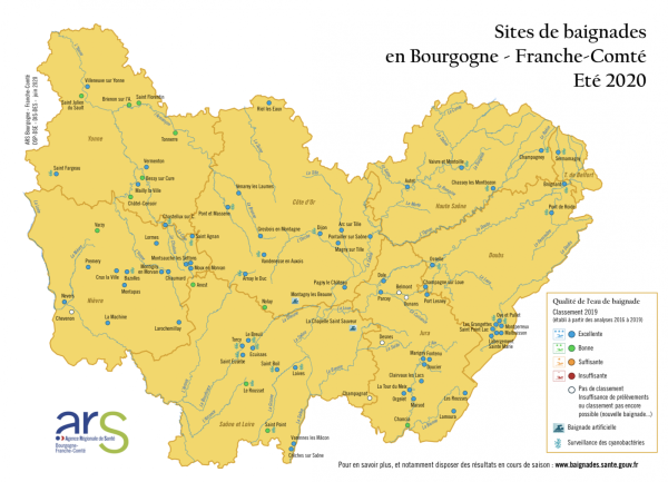 Des eaux de baignades de bonne qualité en Bourgogne-Franche-Comté