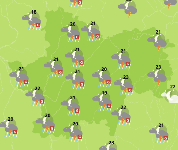 La soirée de ce vendredi en Saône et Loire s'annonce compliquée sur le front de la météorologie