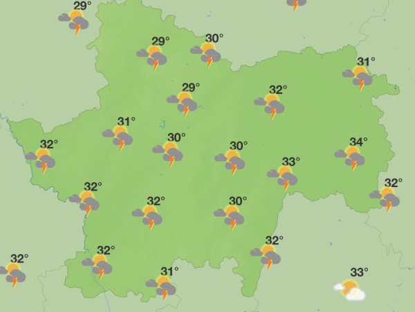 Un début de semaine qui s'annonce très orageux en Saône et Loire 