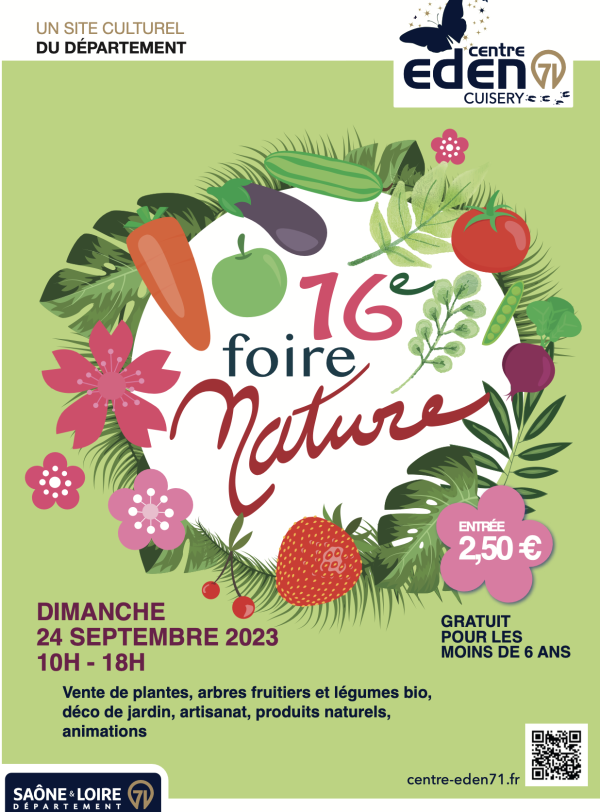 La 16e Edition de la Foire nature au Centre Eden de Cuisery se tient ce dimanche 