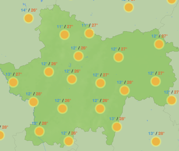 Des températures estivales au moins jusqu'au 10 octobre en Saône et Loire 