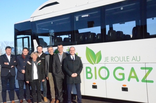 Un bus au biogaz à l'essai chez Girardot 