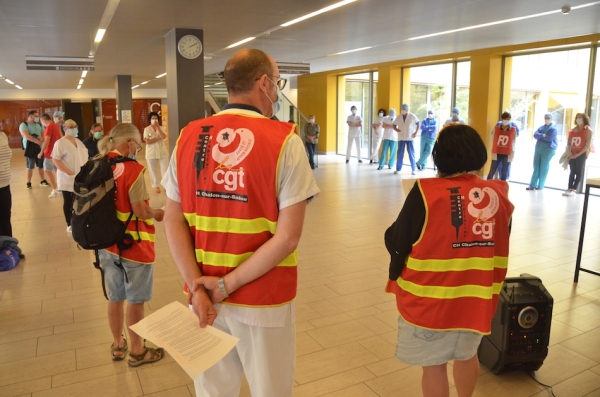 HOPITAL DE CHALON - La crise sanitaire du Covid19 n'est qu'un énième bras de fer face à la casse de l'hôpital public 