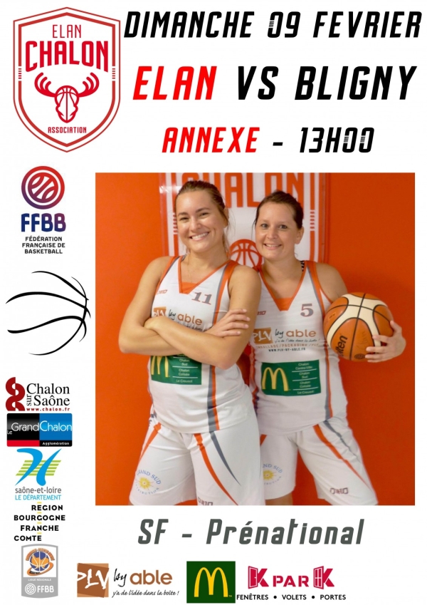 PRENATIONAL - Les seniors filles de l'Elan Chalon accueillent Bligny